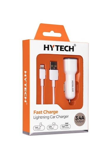 Hytech Hy-x46 Type-c 3.4a Beyaz Araç Şarj Cihazı