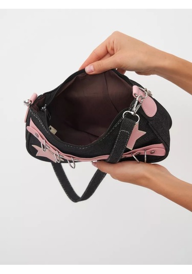 Tıny Kıtty Y2k Genç Kızlar İçin Kadın Baget Omuz Çantası 261484946 Siyah