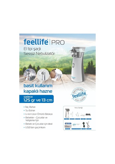 Feellife Pro Mini Mesh Nebulizatör