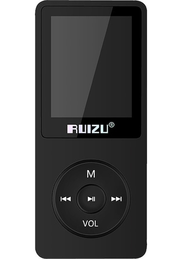 Teltree Ruızu X02 Spor Mp3 Çalar: 8gb, Hafif, Dayanıklı, Kayıpsız Müzik Keyfi, Şık Siyah Tasarım