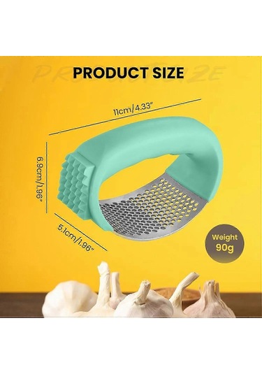 2024 Yükseltilmiş Paslanmaz Çelik Sarımsak,çamur Presi Çok Renkli