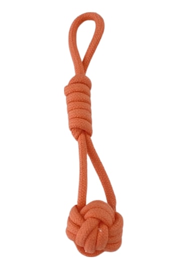 Pet Comfort İpli Kedi Oyuncağı 100% Pamuk Turuncu 15 CM