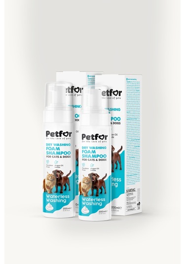 Kedi Ve Köpekler İçin Kuru Şampuan 200 Ml X2 Adet