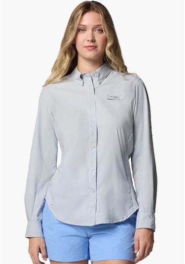 Columbia Columbıa Fl7278 Womens Tamıamı Iı Ls Shırt - 032 Gri