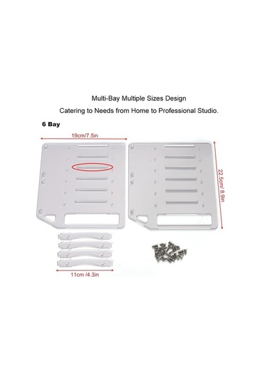 Besthome1 4 Katlı Akrilik Raf - 4-10 Konumlu, Hızlı Kuruş, Soğutucu, Daha Sabit Transparan