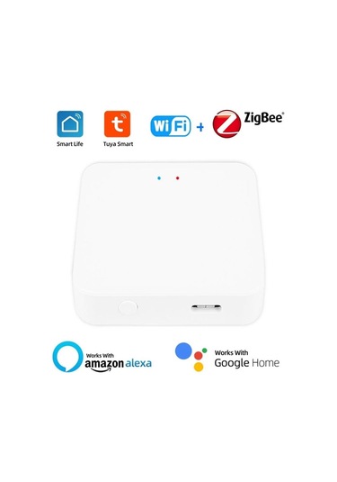 Samdoo Zigbee 3.0 Akıllı Ev Ağ Geçidi, Tuya Cihazları Ve Uygulaması İle Entegre, Alexa Ve Google Home Ses Kontrolü, 2.4ghz Wifi Desteği, Tyzg1