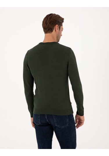 Pierre Cardin Erkek Koyu Haki Kazak /triko 50314192-vr111 Koyu Haki