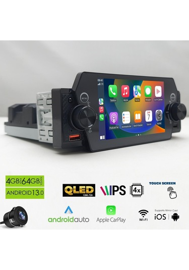 Megavox Mgx-5101 Android Double Single Dın 5 İnç 4+64gb Bt/usb/dsp/fm/gps/carplay
