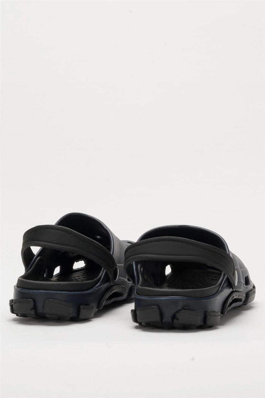 Unisex Çift Tabanlı Ortopedik Hemşire Doktor Aşçı Laboratuvar Deniz Havuz Terliği Sandalet Lacivert - Siyah Lacivert - Siyah