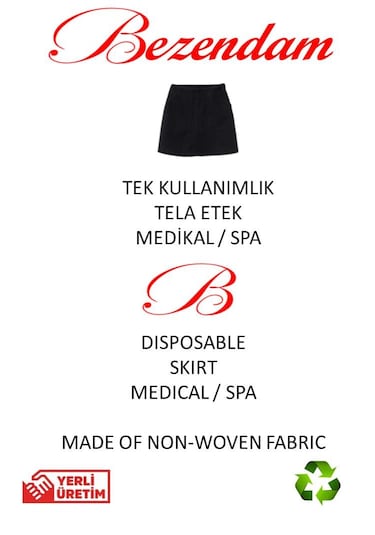 100 Adet Bezendam Tek Kullanımlık Etek Hasta Muayene Eteği Doğum Eteği