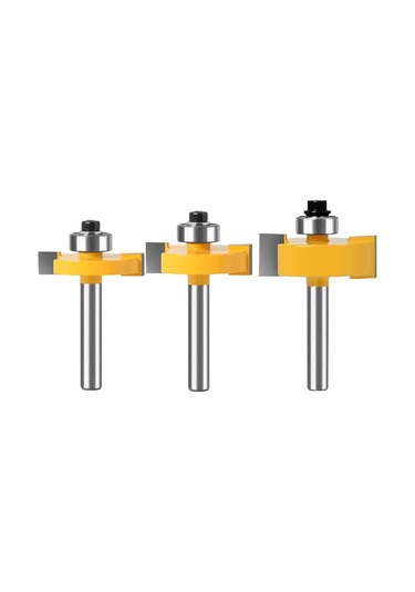 Jinchao-router Bitleri, 6, 8, 12mm Şafak Yönlendirici Biti 6 Rulmanlı, 1/2 'h 1/4' Shank Ahşap Kesici