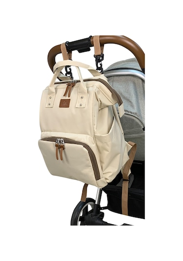 Bye Bye Paris Stylo Anne Bebek Bakım Sırt Çantası Bej