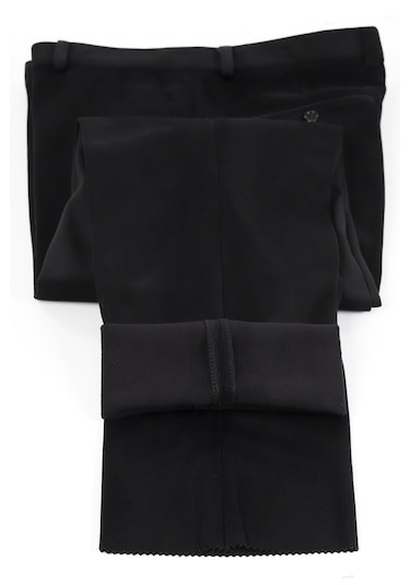 Neowit Erkek İçi Polarlı Yan Cep Klasik Kesim Kadife Pantolon Siyah