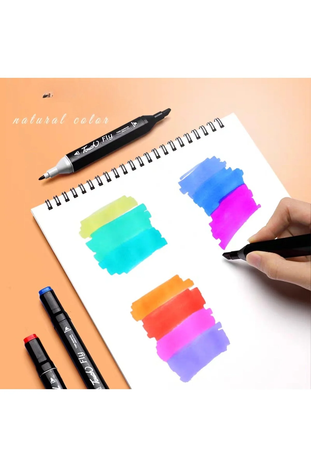 36 Adet Çift Taraflı Marker Kalem Seti Çanta