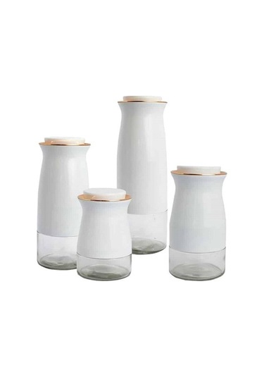 Perotti 11597 Caprice Beyaz 4'Lü Kavanoz Seti