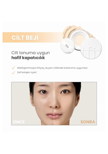 Tfıt Transparan Pudra Translucent Set Finishing Powder 02 Beige