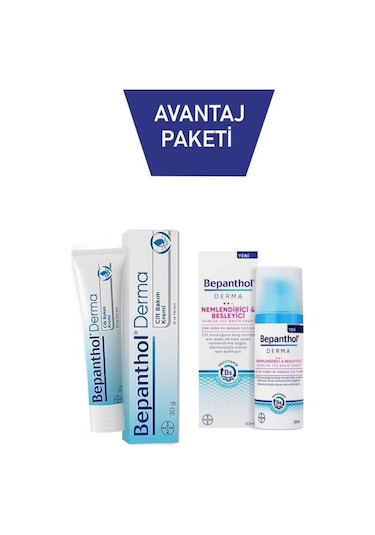 Bepanthol Çok Kuru ve Hassas Ciltler İçin Günlük Yüz Bakım Kremi 50 ML + Cilt Bakım Kremi 30 G