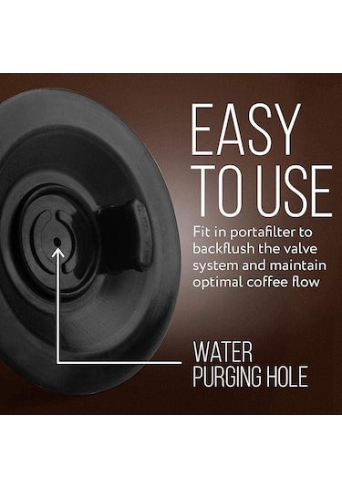 Suofeng Breville Kahve Makinesi 54mm Temizlik Diski - Espresso Makineniz İçin Profesyonel Geri Yıkama Aparatı Siyah