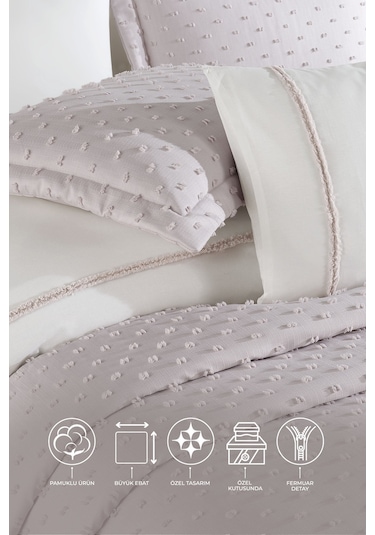 Elart Nora Çeyiz Paketi 7 Parça Vizon Vizon