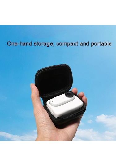 Ebitda Insta360 Go 3 Mini Kamera Çantası - Karabinalı Siyah, Taşınabilir Saklama Çok Renkli