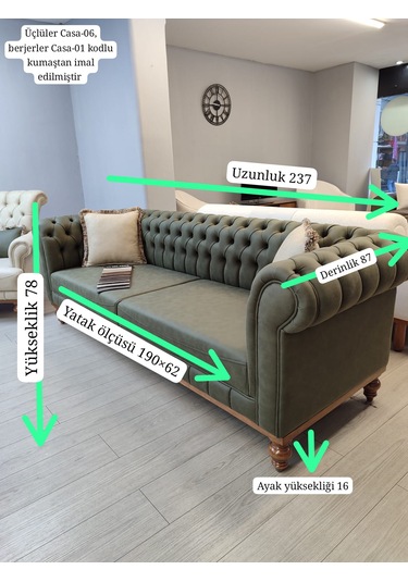 İtalyan Chester Koltuk Takımı