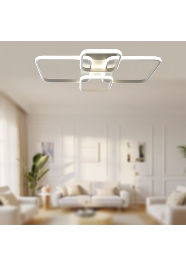 Tt500-4-by Tt Aydınlatma Beyaz Işık Mat Beyaz 4 Lü Led Avize Beyaz