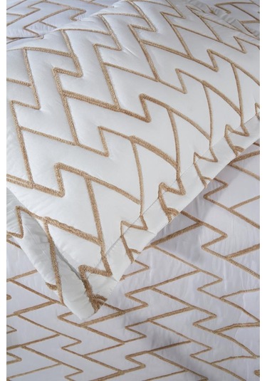 Maria Kapitoneli Tek Kişilik Yatak Örtüsü 180x240 Krem - Bej Bej - Krem