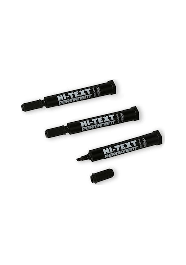 Hi-Text 830 C Permanent Koli Kalemi Kesik Uç Siyah-12'Li N11.2211