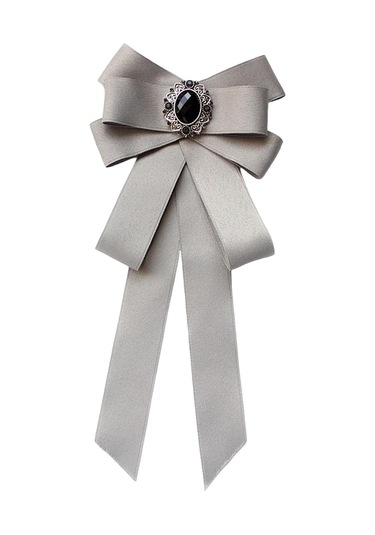 Suntek Kadın Ön Bağlanmış Fiyonklu Kravat Boyun Kravat Zarif