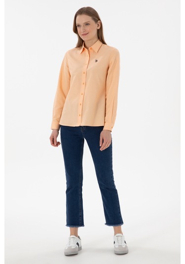 U.s. Polo Assn. Kadın Kavun Gömlek Basic 50307726-vr202 Kavun