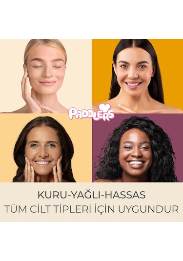 Paddlers 3'ü 1 Arada Makyaj Temizleme Mendili 6 x 20'li