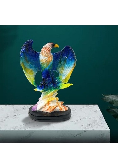 Lijinxu Reçine Heykeli Ev Dekoru Için Hediye Koridor Mavi