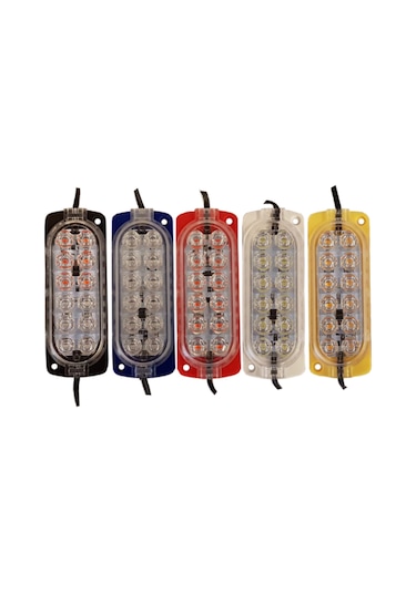 12 Volt 12 Ledli 2.4 Watt Animasyonlu Modül Çakar Kırmızı