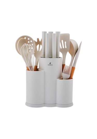 Karaca  Burby 14 Parça Bıçak Seti Krem