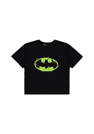 Batman Baskılı 6-9 Yaş Tişört Siyah