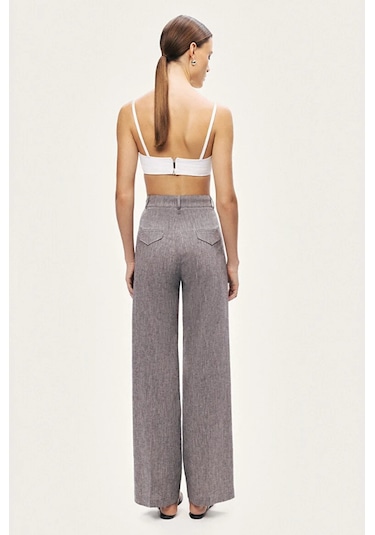 N26yn3499 Nocturne Pantolon Gri Melange