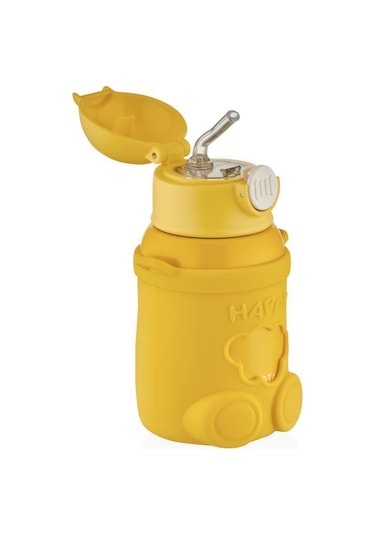 Shotay Happy Everyday Çelik Termos Matara Çocuk 480ml Sarı