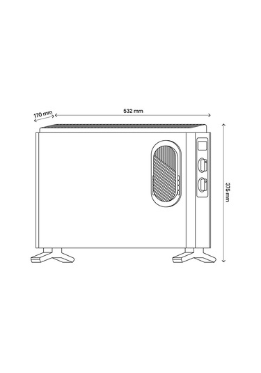 Goodhome Turbo 2000 W Konvektör Isıtıcı