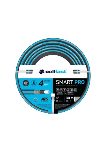 Cellfast Smart Pro Ats 4 Katmanlı Bahçe Sulama Hortumu 1" 30 M