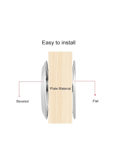 3 Adet 35mm Mobilya Dolabı Soğutma Paslanmaz Çelik Çift Taraflı Havalandırma Deliği Dekoratif Kapak Diğer