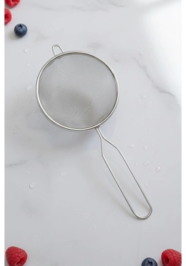 Paslanmaz Çelik Kalaylı Süzgeç 17 Cm Çok Renkli