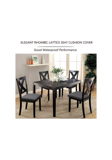 Yaozixa Ev Ve Restoran İçin Çok Amaçlı Mavi Rombus Desenli Sandalye Kılıfı - 36-48x36-48 Cm, Dayanıklı Jacquard Dokuma Pembe