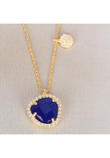 Zirkon Taşlı Pırlanta Montür Altın Kaplama Doğal Taşlı Yuvarlak