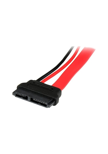 Mini Sata Slimline Sata 6+7 13 Pin To Sata 4 Pin Molex Power Kablo 50cm