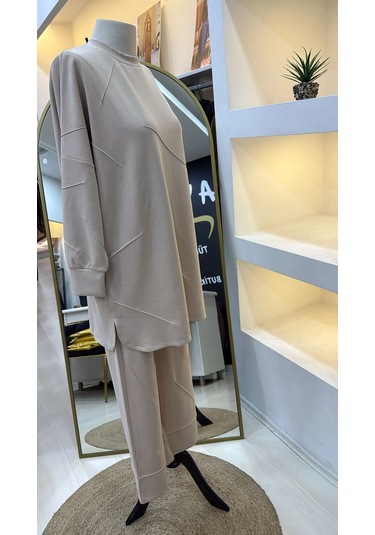 İnvee Modal Kumaş Takim 7239 Vanilya Vanilya