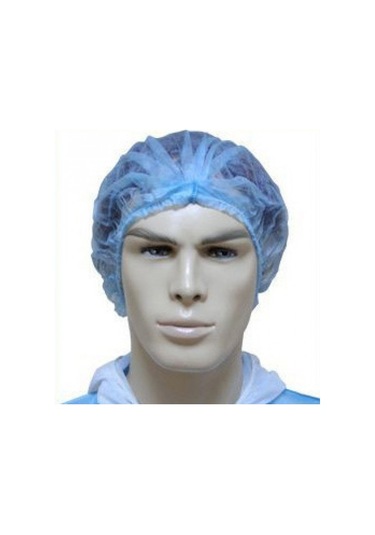 Mege Tek Kullanımlık Mavi Akordeon Bone 42.5 x 45 CM 1000 Adet