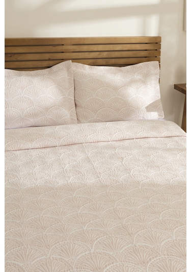 Kaşmir Home Aurora Çift Kişilik Yatak Örtüsü Takımı Rose Pembe