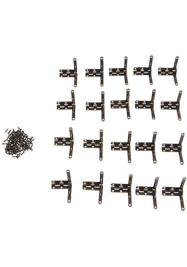 Homyl 20 Adet 90 Derece Destek Yaylı Menteşe Kapı Bronz