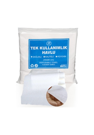 Gürbey Pazarlama Tek Kullanımlık Havlu 40 x 80 CM 100 Adet