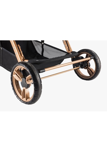 Baby Care 65 Capron Çift Yönlü Bebek Arabası Gold Siyah